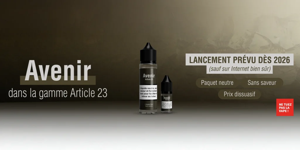 avenir, taxe, e-liquide, article 23, vape